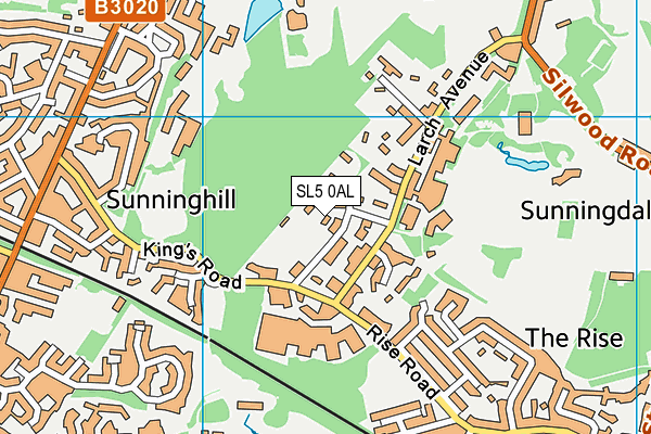 SL5 0AL map - OS VectorMap District (Ordnance Survey)