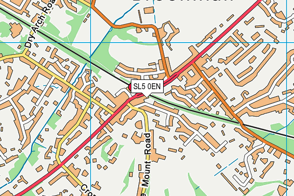 SL5 0EN map - OS VectorMap District (Ordnance Survey)