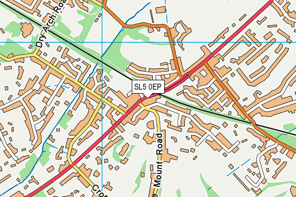 SL5 0EP map - OS VectorMap District (Ordnance Survey)