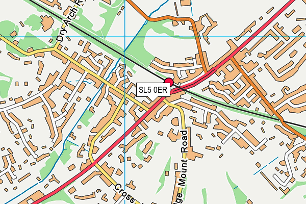 SL5 0ER map - OS VectorMap District (Ordnance Survey)