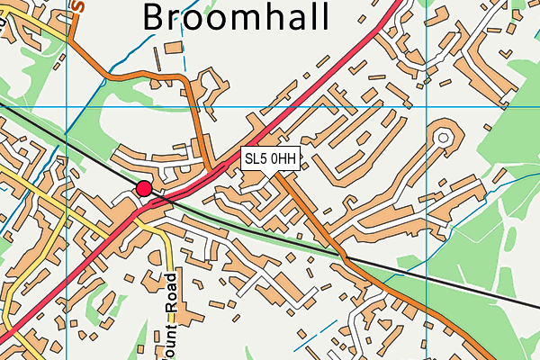 SL5 0HH map - OS VectorMap District (Ordnance Survey)