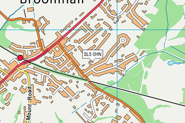 SL5 0HN map - OS VectorMap District (Ordnance Survey)