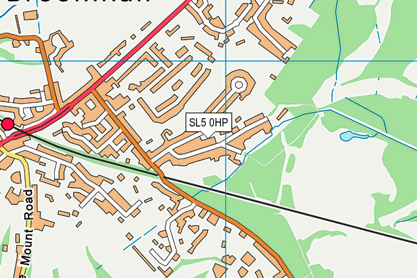 SL5 0HP map - OS VectorMap District (Ordnance Survey)