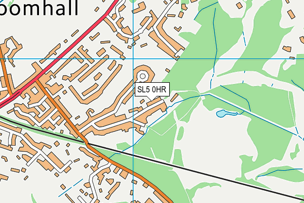 SL5 0HR map - OS VectorMap District (Ordnance Survey)