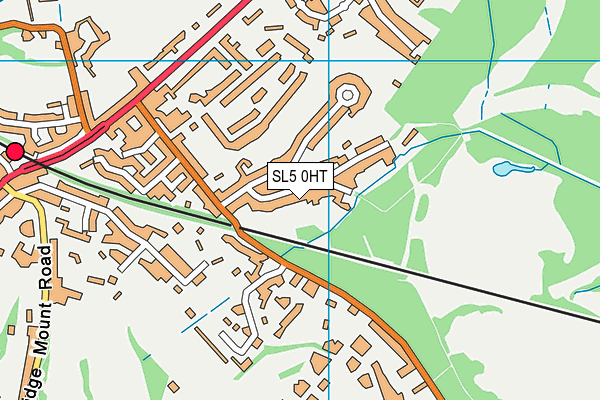 SL5 0HT map - OS VectorMap District (Ordnance Survey)