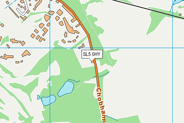 SL5 0HY map - OS VectorMap District (Ordnance Survey)