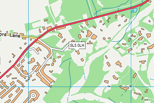 SL5 0LH map - OS VectorMap District (Ordnance Survey)