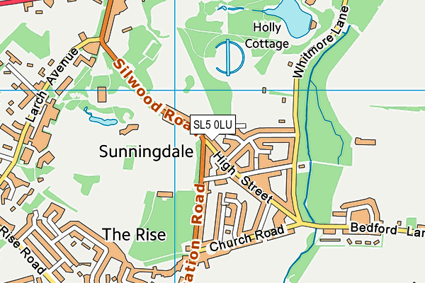 SL5 0LU map - OS VectorMap District (Ordnance Survey)