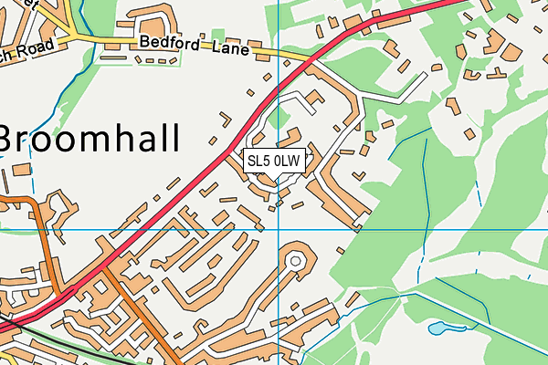 SL5 0LW map - OS VectorMap District (Ordnance Survey)