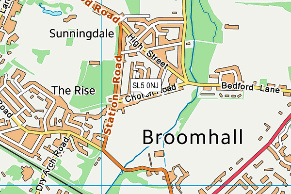 Holy Trinity CofE Primary School, Sunningdale map (SL5 0NJ) - OS VectorMap District (Ordnance Survey)