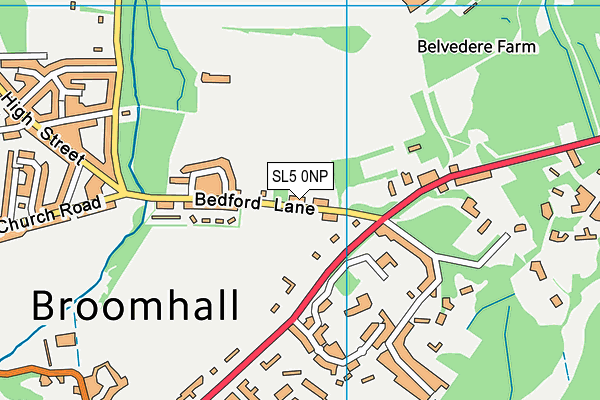 SL5 0NP map - OS VectorMap District (Ordnance Survey)