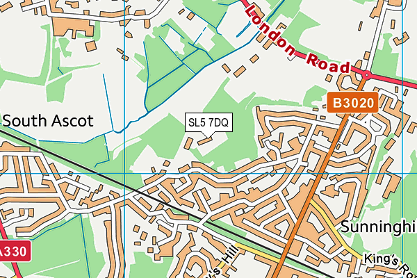 SL5 7DQ map - OS VectorMap District (Ordnance Survey)