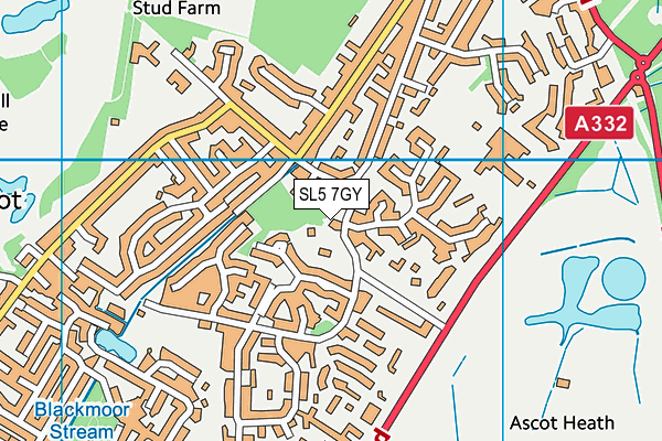 SL5 7GY map - OS VectorMap District (Ordnance Survey)