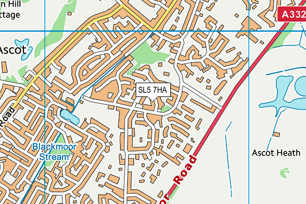 SL5 7HA map - OS VectorMap District (Ordnance Survey)