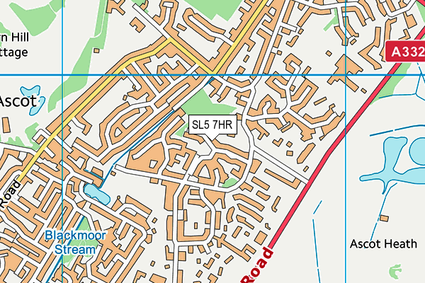 SL5 7HR map - OS VectorMap District (Ordnance Survey)
