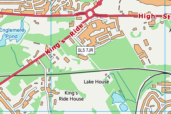 SL5 7JR map - OS VectorMap District (Ordnance Survey)