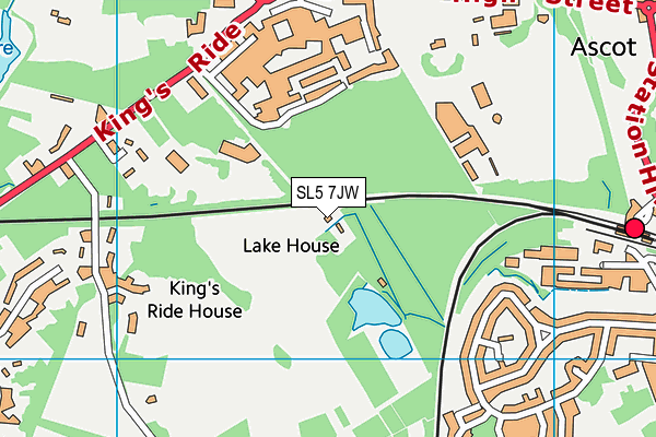 SL5 7JW map - OS VectorMap District (Ordnance Survey)