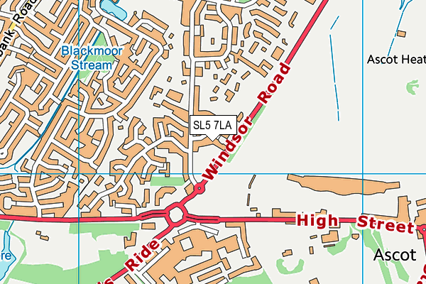 SL5 7LA map - OS VectorMap District (Ordnance Survey)