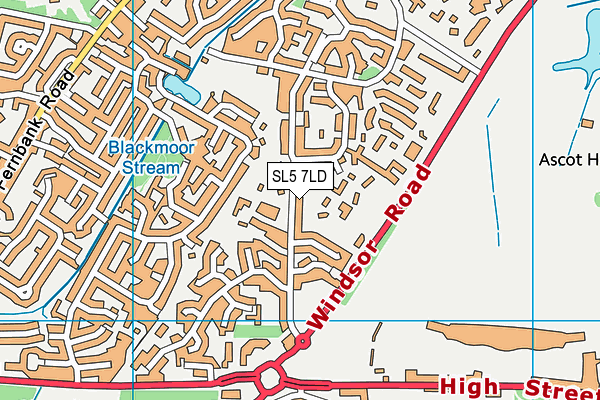 SL5 7LD map - OS VectorMap District (Ordnance Survey)