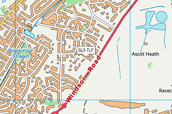 SL5 7LF map - OS VectorMap District (Ordnance Survey)
