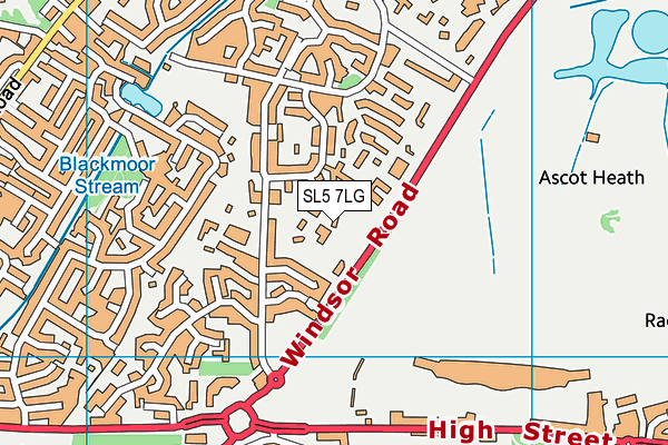 SL5 7LG map - OS VectorMap District (Ordnance Survey)