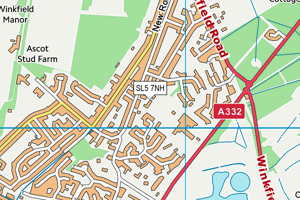 SL5 7NH map - OS VectorMap District (Ordnance Survey)