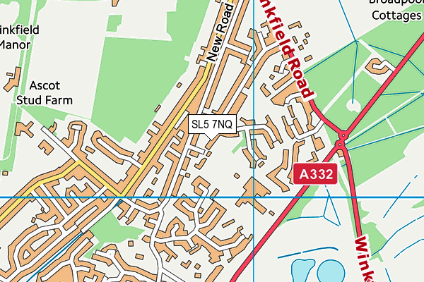 SL5 7NQ map - OS VectorMap District (Ordnance Survey)