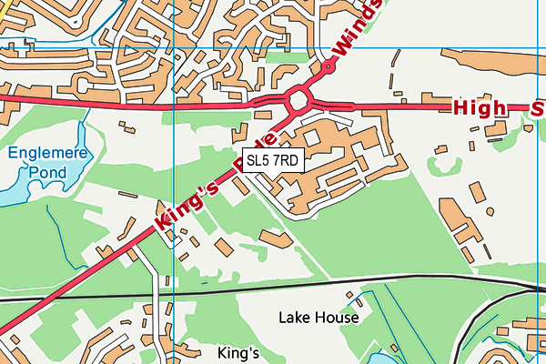SL5 7RD map - OS VectorMap District (Ordnance Survey)