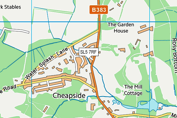 Map of WINDLESHAM FORD LIMITED at district scale