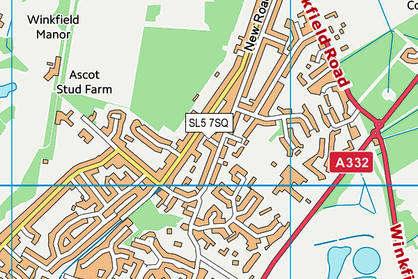 SL5 7SQ map - OS VectorMap District (Ordnance Survey)