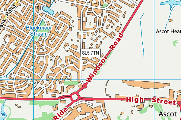 SL5 7TN map - OS VectorMap District (Ordnance Survey)