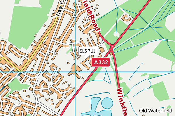 SL5 7UJ map - OS VectorMap District (Ordnance Survey)