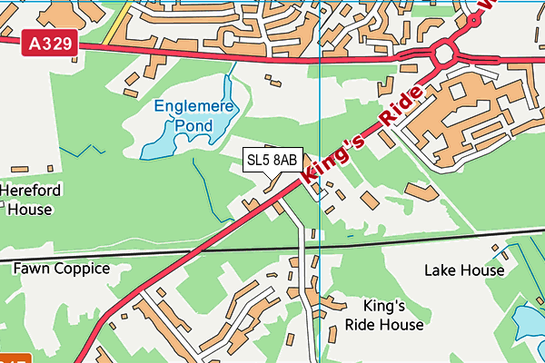 SL5 8AB map - OS VectorMap District (Ordnance Survey)