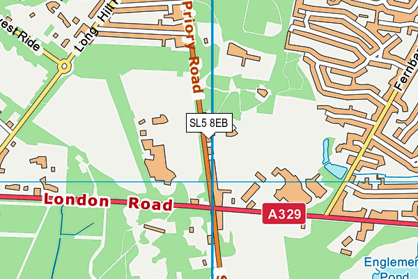 SL5 8EB map - OS VectorMap District (Ordnance Survey)