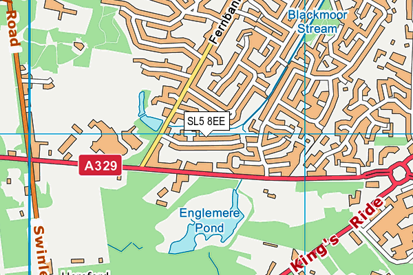 SL5 8EE map - OS VectorMap District (Ordnance Survey)