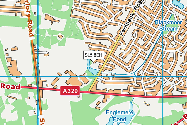 SL5 8EH map - OS VectorMap District (Ordnance Survey)