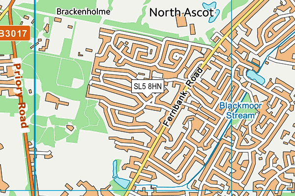 SL5 8HN map - OS VectorMap District (Ordnance Survey)