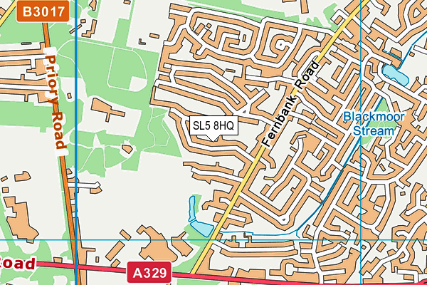 SL5 8HQ map - OS VectorMap District (Ordnance Survey)