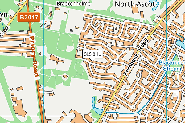 SL5 8HU map - OS VectorMap District (Ordnance Survey)