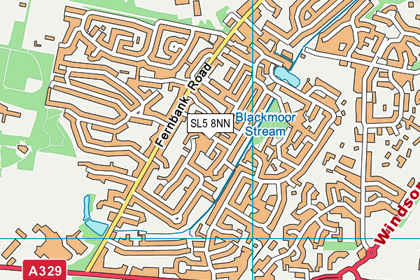 SL5 8NN map - OS VectorMap District (Ordnance Survey)