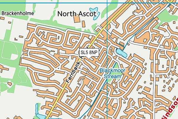 SL5 8NP map - OS VectorMap District (Ordnance Survey)