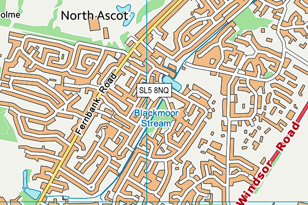 SL5 8NQ map - OS VectorMap District (Ordnance Survey)