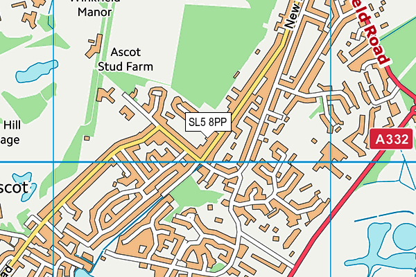 SL5 8PP map - OS VectorMap District (Ordnance Survey)