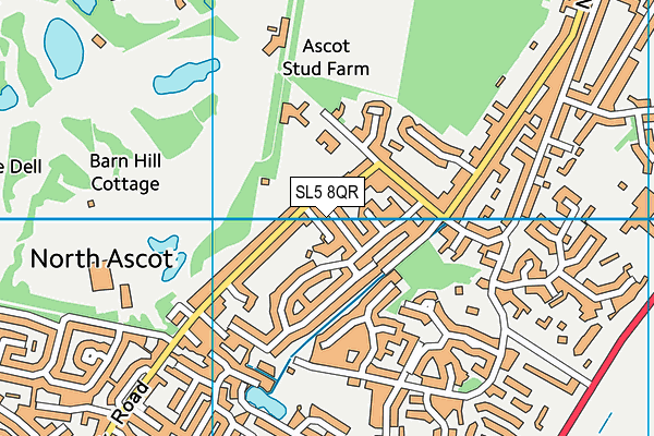 SL5 8QR map - OS VectorMap District (Ordnance Survey)