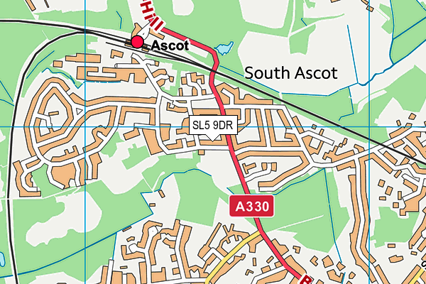 South Ascot Recreation Ground map (SL5 9DR) - OS VectorMap District (Ordnance Survey)