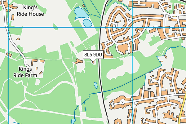 SL5 9DU map - OS VectorMap District (Ordnance Survey)
