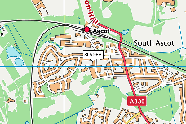 South Ascot Village Primary School map (SL5 9EA) - OS VectorMap District (Ordnance Survey)