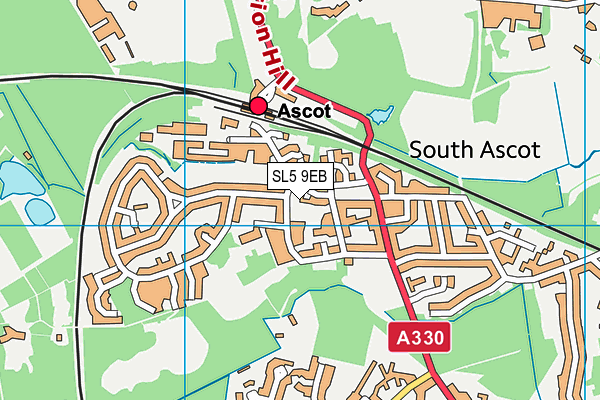 SL5 9EB map - OS VectorMap District (Ordnance Survey)