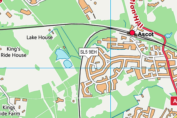 SL5 9EH map - OS VectorMap District (Ordnance Survey)