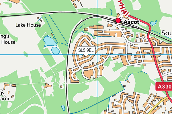 SL5 9EL map - OS VectorMap District (Ordnance Survey)